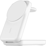 BELKIN Punjač UltraCharge Qi2 WIZ036kqWH, magnetski, preklopni, 3u1, 25W, bijeli
