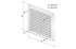 HACO Ventilacijska rešetka VM 100 x 100 mm, smeđa