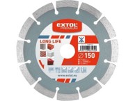 EXTOL PREMIUM Dijamantna rezna ploča 108911 Long Life, segmentna, 115 x 22,2 mm, suho