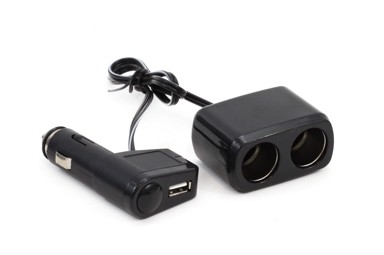AMIO Splitter s utičnicama za upaljač SOC1, 2+1 USB