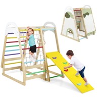 NORTHIX Drveni dječji set za igru 6u1, 115x108x127 cm, bukva