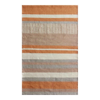 GREEN DECORE Vanjski dvostrani tepih Bella 80x180 cm, bež-narančasti