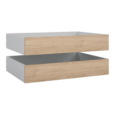 TVILUM Ladice za ispod kreveta u setu 2 kom 90x190/140x190 cm u prirodnoj boji Naia