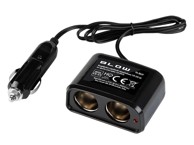 BLOW Razdjelnik auto upaljača 1× utikač / 2× utičnice, CS-21