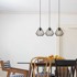 OPVIQ LIGHTS Crna viseća svjetiljka s metalnim sjenilom Diamond