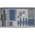 VICTORINOX Set pribora za jelo Swiss Modern 24 kom. Plava