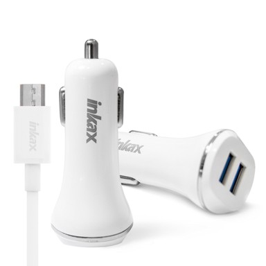 INKAX auto punjač s Lightning kabelom