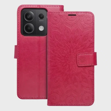 MEZZO Preklopna torbica Book Case za Xiaomi Redmi Note 13 5G, mandala magenta