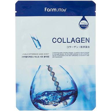 FARMSTAY Maska za lice Visible Difference Mask Sheet Collagen 1 kom/23 ml