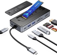 ORICO USB-C priključna stanica 8u1 s M.2