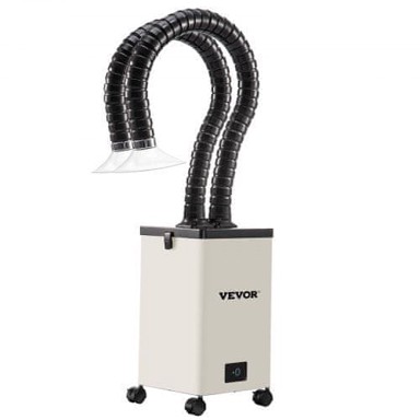 VEVOR Aparat za izvlačenje dima FL250, 28 × 28 × 43 cm, 3-stupanjska filtracija