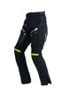 CAPPA RACING Ženske moto hlače Fiorano, tekstilne, crne/zelene, S