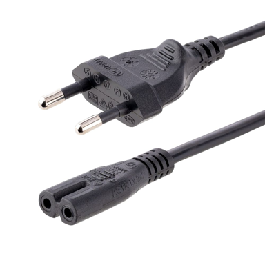 STARTECH Kabel za napajanje PXTNB2SEU1M, CEE7/16-C7, 1 m, crna