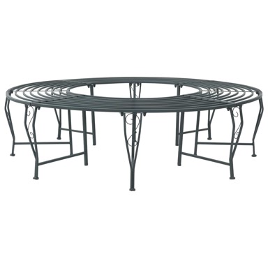 Klupa pod drvetom za 8 sjedala, Ø 160 x 44 cm, čelik