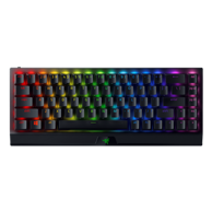 RAZER Tipkovnica BlackWidow V3 Mini HyperSpeed, crna, bežična, mehanička, Green, RGB, US Layout, USB-C