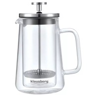 KLAUSBERG Klips posuda za kavu i čaj, 0,35 l, staklena