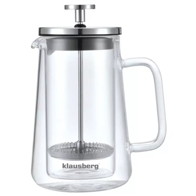 KLAUSBERG Klips posuda za kavu i čaj, 0,35 l, staklena