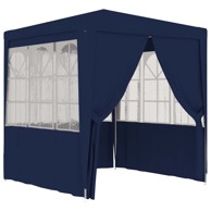 Profesionalni šator za zabave 2 x 2 m plavi 90 g/m²