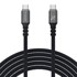 WOZINSKY USB-C Thunderbolt 4 kabel WPS-UY41S, 240 W, 4K, 1 m, crni