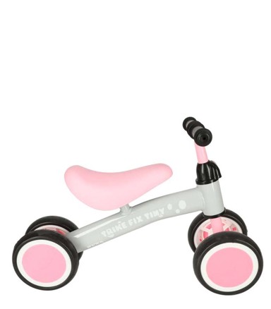 TRIKE FIX Bicikl bez pedala s 4 kotača, Tiny, ružičasti