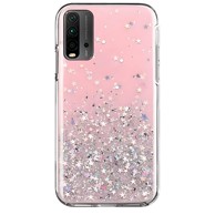 WOZINSKY Silikonska futrola Star Glitter za Xiaomi Poco F3 / Redmi K40 / Redmi K40 Pro / Redmi K40 Pro+, svijetloroza