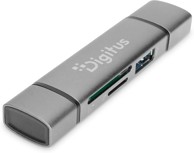 DIGITUS Čitač kartica s USB Hubom, SD i microSD