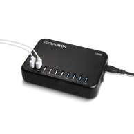 REALPOWER Power Station 120 stanica za punjenje, za smartphone / tablet, crna