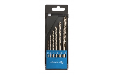 HOGERT TECHNIK Set borera za metal HSS 2-8 mm, srebrna