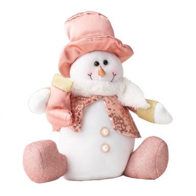 Božićna figurica - Snjegović sjedeći (27 cm)