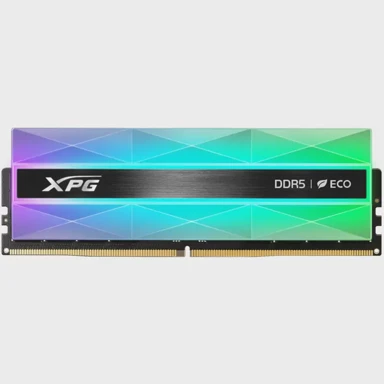 ADATA RAM memorija Lancer Neon RGB AX5U6400C3216G-CLANRSG, 16GB, DDR5 6400MHz, CL32, DIMM, srebrna