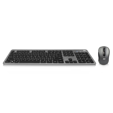 ACT Komplet tipkovnica i miš AC5710, bežični, US međunarodni QWERTY, crni