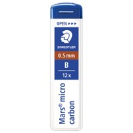 STAEDTLER Mine 250 05-B, 0,5 mm, B, Mars Micro Carbon, 1 tuba