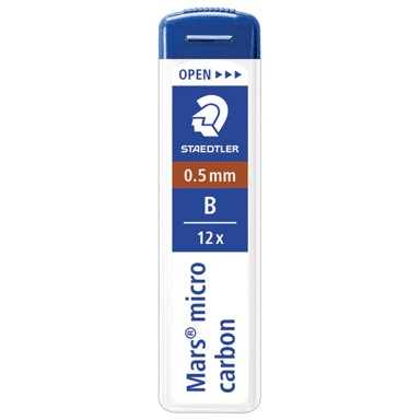 STAEDTLER Mine 250 05-B, 0,5 mm, B, Mars Micro Carbon, 1 tuba