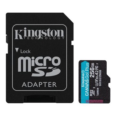 KINGSTON Memorijska kartica Canvas Go Plus Micro 256GB SDCG3/256GB SDXC 256GB Class 10 UHS-I + adapter