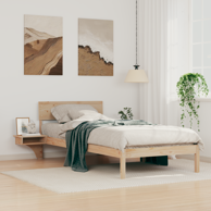 Krevet s okvirima i noćnim ormarićima 100 x 200 cm, smeđi