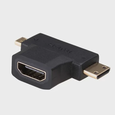 AKYGA Adapter kabel AK-AD-23, HDMI na miniHDMI/microHDMI, crni