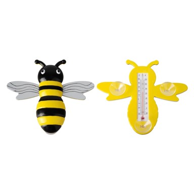 ESSCHERT DESIGN Unutarnji termometar Bee, metal/glas, prirodna