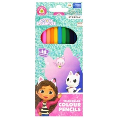 STARPAK Drvene trokutaste bojice, 12 komada