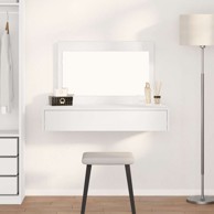 Toaletni stolić za vješanje na zid, bijeli