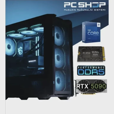 MAGAZINRS Stolno računalo Gamer / Intel Core i9-14900KF, 32GB, 2TB SSD, NVIDIA RTX 5090, FreeDOS