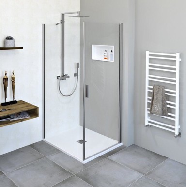 POLYSAN Tuš kabina ZOOM, pravokutna, 700 x 900 mm, L/P opcija, Antidrop premaz, krom