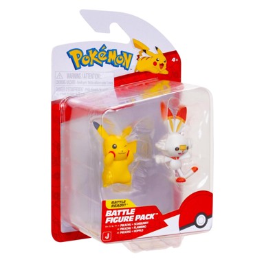 POKEMON Figurica Battle Figure First Partner 2 pk Scorbunny & Pikachu W9