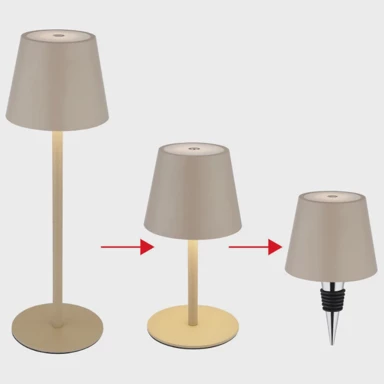 GLOBO LED stolna svjetiljka Vannie I 58488S, srebrna