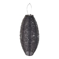 HOUSE NORDIC Tamno siva LED lanterna sa solarnim panel za eksterijer (visina 40 cm) Foxdale 