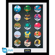 POKÉMON Uokvirena slika Poké Balls