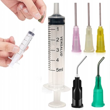 ROSFIX Šprica dozator 5 ml Luer-Lock, 5 igala