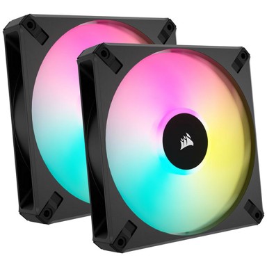 CORSAIR Ventilatori AF Elite Series RGB PWM, set od 2 komada + RGB Kontroler - 140mm, crni CO-9050156-WW