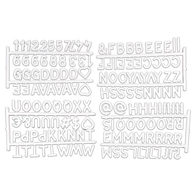 HOMÉA Bijele oznake za organizatore 11.5x20x3 cm 