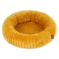 DOG FANTASY Krevet za pse Stripe, Ø60 cm, senf žuti