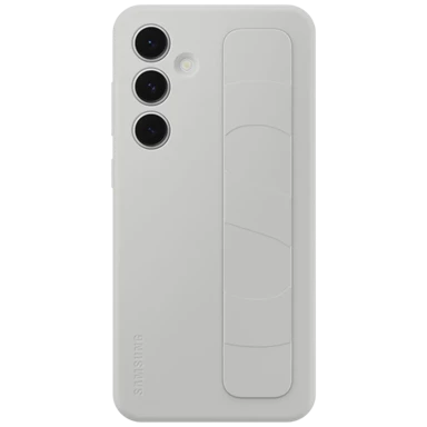 SAMSUNG Maskica za Galaxy S24 FE, silikonska sa stalkom i remenom, siva 